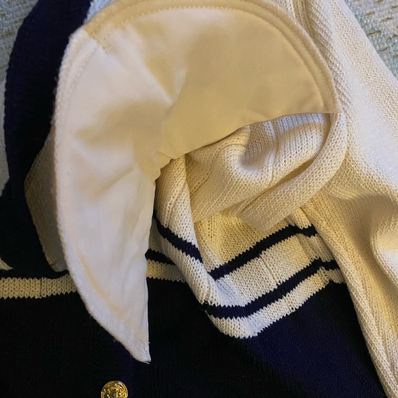 St John Striped V-Neck Sweater - Picture 5 of 10